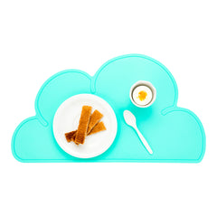 RW Kids Teal Silicone Cloud Placemat - Non-Slip - 18 3/4