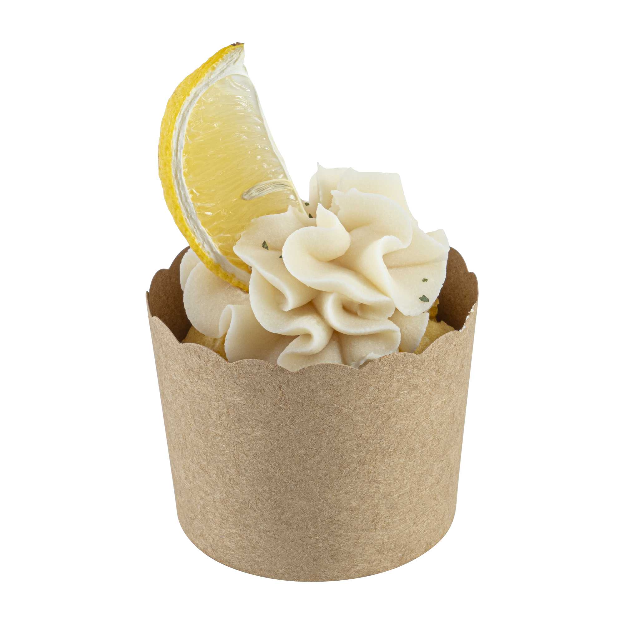 Panificio 6 oz Kraft Paper Classic Baking Cup - Scalloped - 2 3/4" x 2 3/4" x 2 1/4" - 200 count box