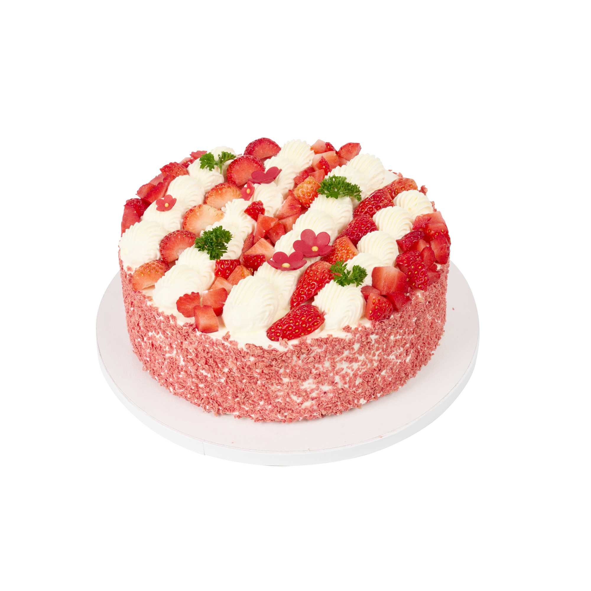 Pastry Tek Round White Cardboard Cake Drum Board - Covered Edge - 10" x 10" x 1/2" - 1 count box