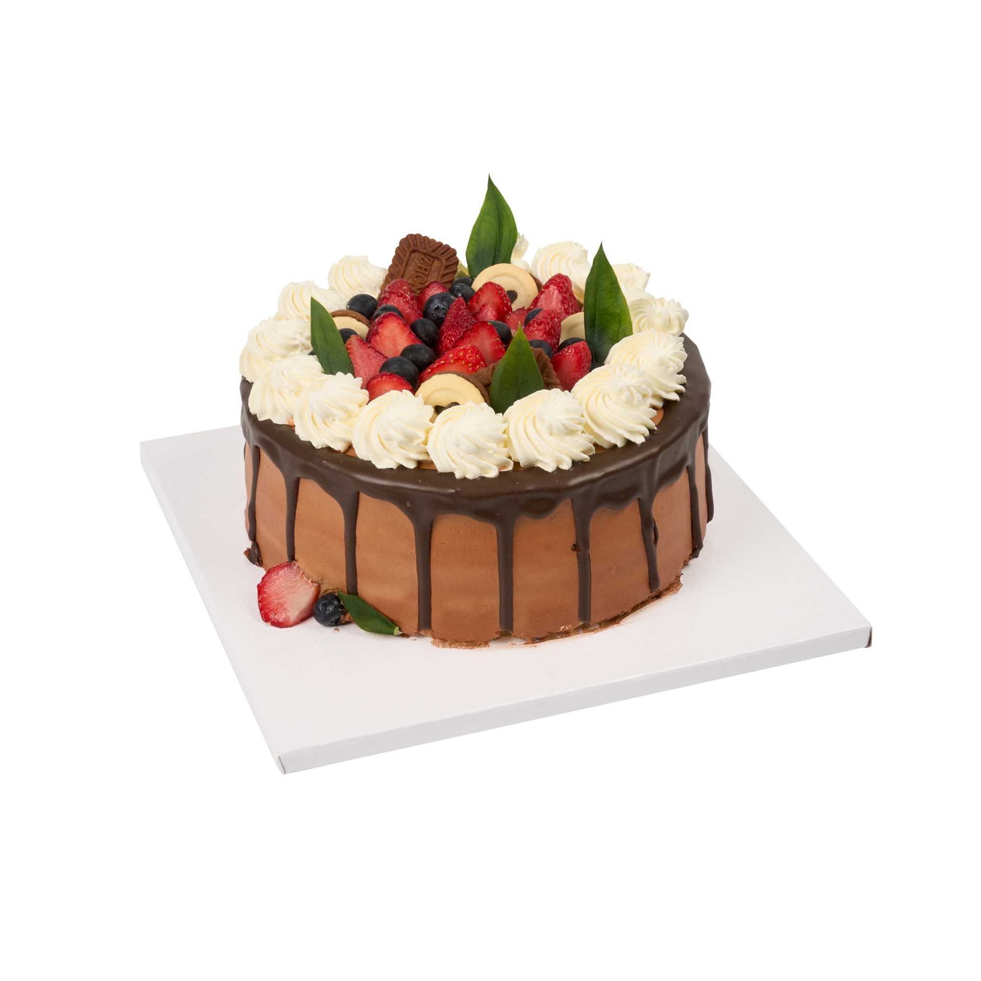 Pastry Tek Square White Cardboard Cake Drum Board - Covered Edge - 10" x 10" x 1/2" - 1 count box