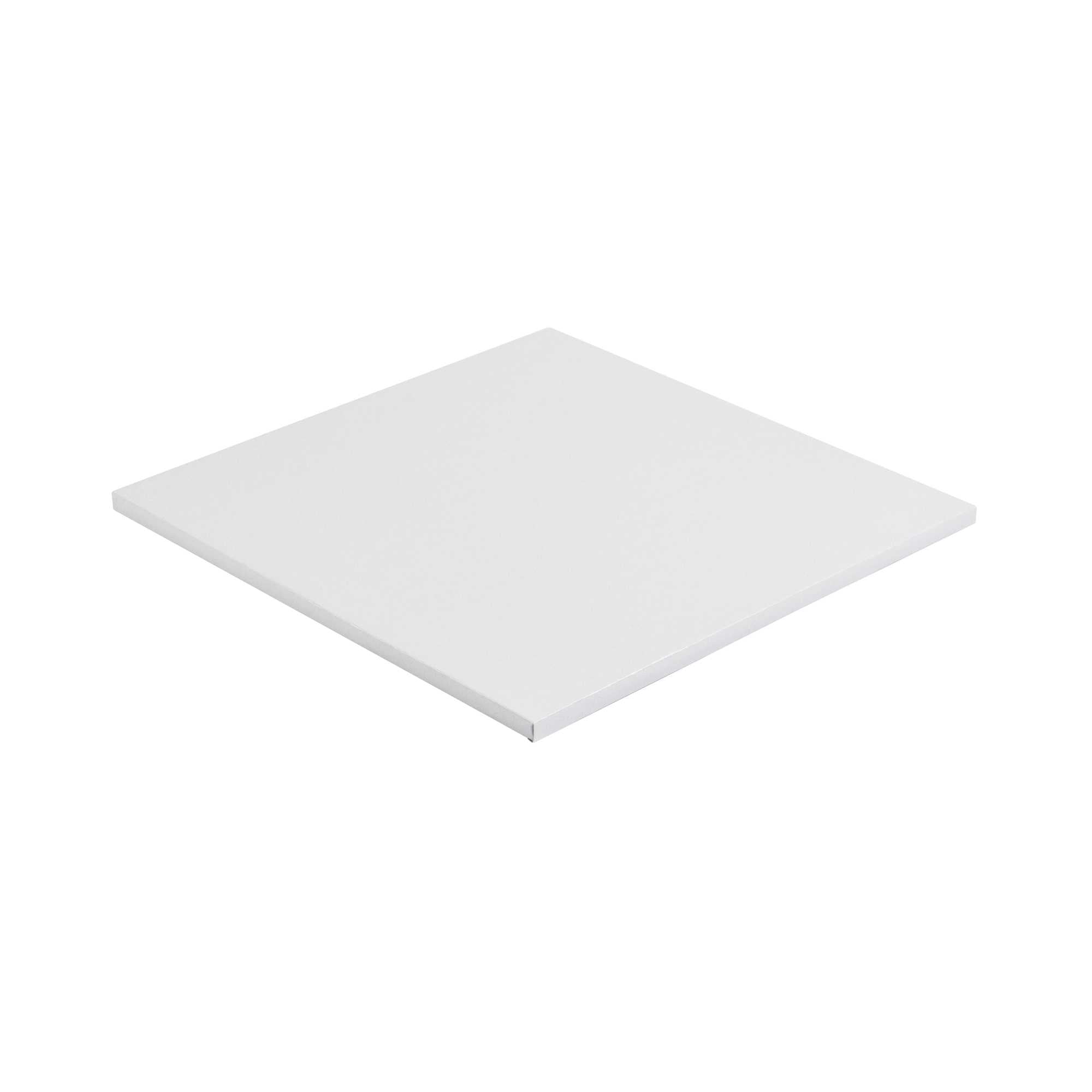 Pastry Tek Square White Cardboard Cake Drum Board - Covered Edge - 12" x 12" x 1/2" - 1 count box