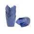 Panificio 4 oz Blue Paper Tulip Baking Cup - Greaseproof - 3 1/2" x 3 1/2" x 3 1/2" - 200 count box