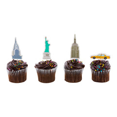 Top Cake Assorted Paper NYC Statue of Liberty Cake Topper - 4 3/4