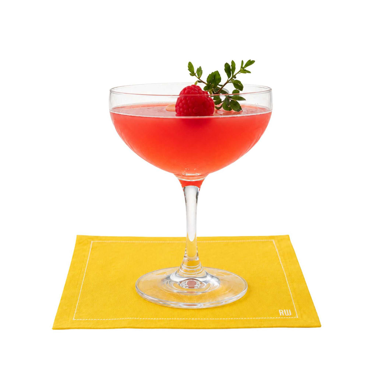 Luxenap Square Yellow Cotton Cocktail Napkin - Organic, Disposable - 4 1/2" x 4 1/2" - 500 count box