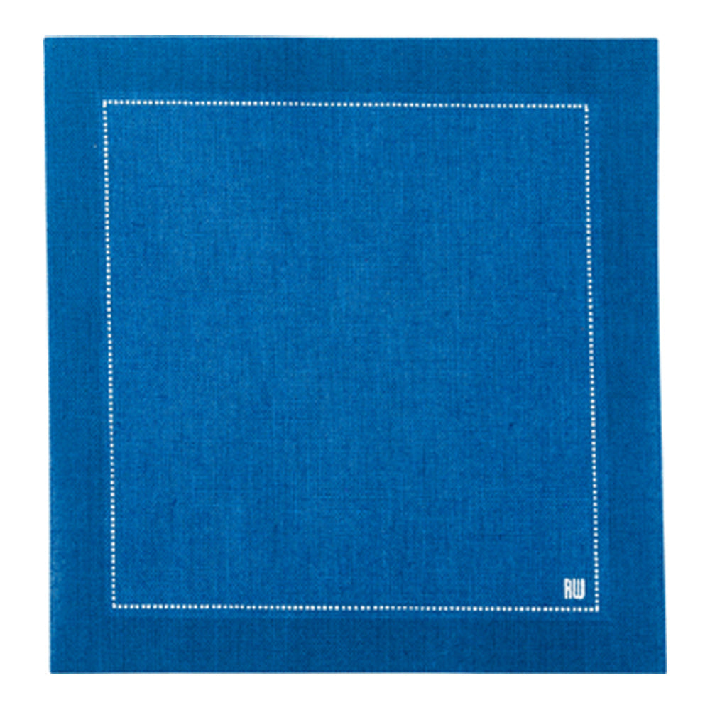 Luxenap Square Midnight Blue Cotton Cocktail Napkin - Organic, Disposable - 4 1/2" x 4 1/2" - 500 count box