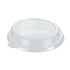 Pulp Safe Round Clear Plastic Dome Lid - Fits 18 oz Bagasse Salad Bowl - 100 count box
