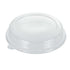 Pulp Safe Round Clear Plastic Dome Lid - Fits 32 oz Bagasse Salad Bowl - 100 count box