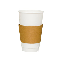 Restpresso Kraft Paper Coffee Cup Sleeve - Fits 12 / 16 / 20 oz Cups - 1000 count box