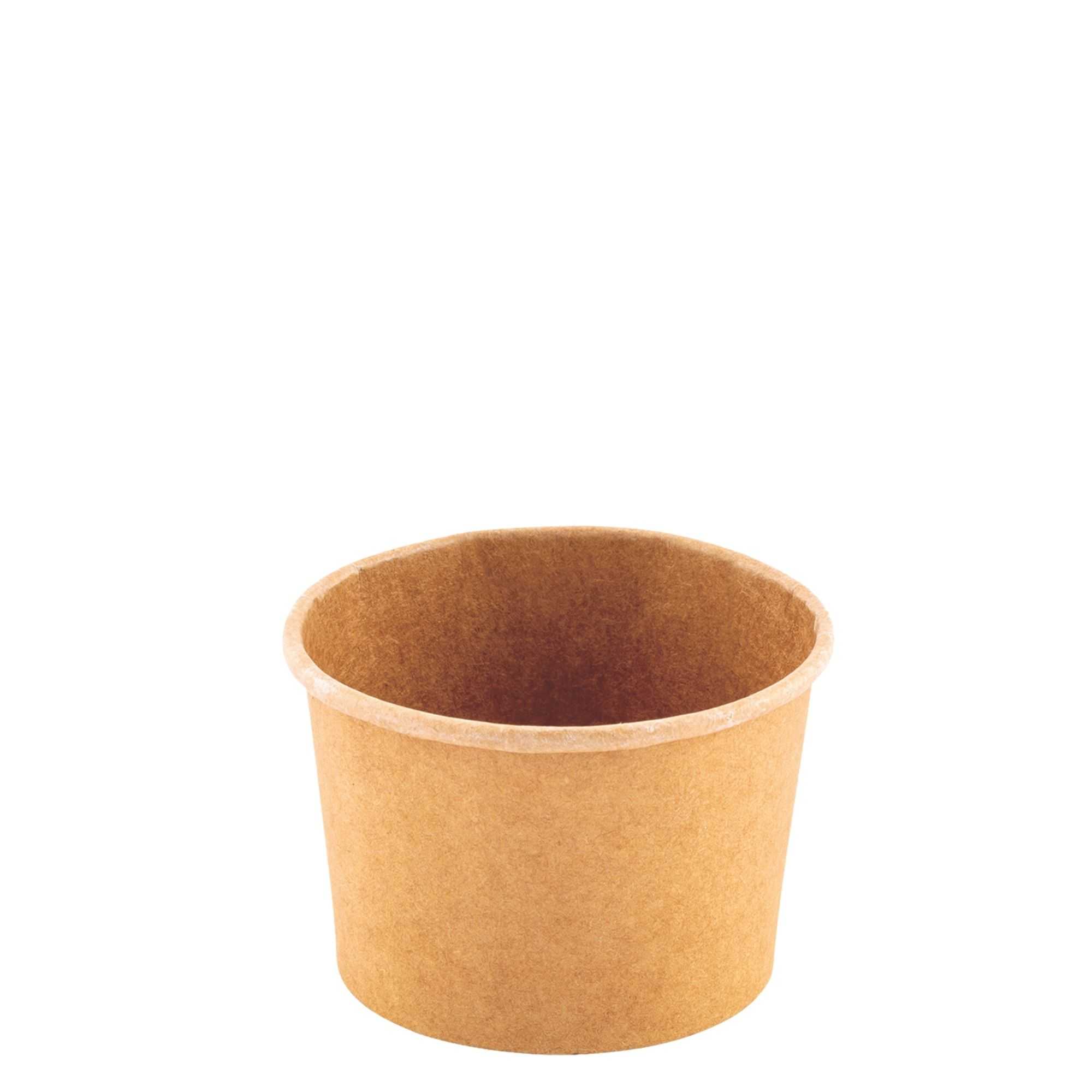 Coppetta 4 oz Round Kraft Paper To Go Cup - 3" x 3" x 2 1/2" - 200 count box