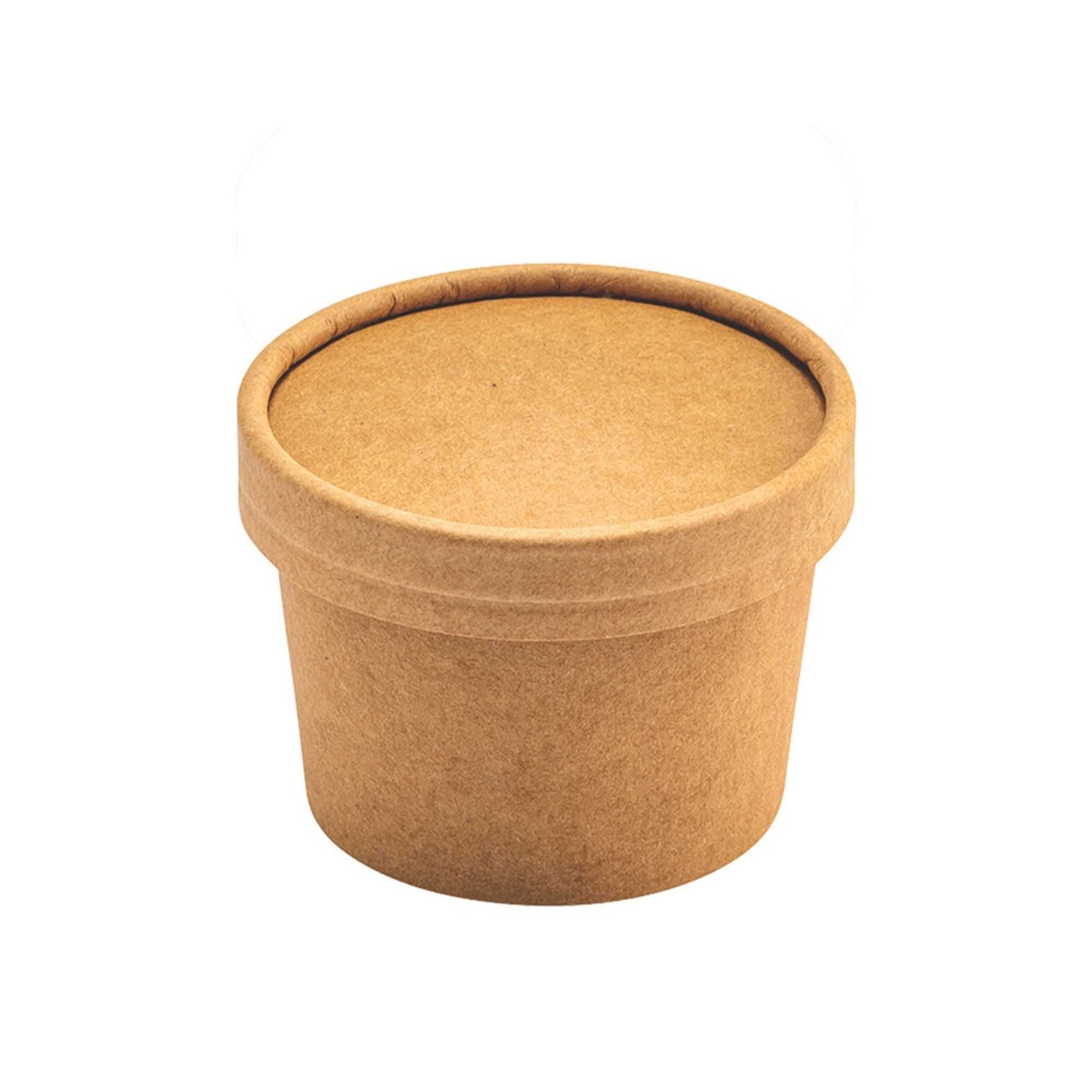 Coppetta Round Kraft Paper To Go Cup Lid - Fits 4 oz - 200 count box