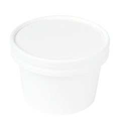 Coppetta Round White Paper To Go Cup Lid - Fits 4 oz - 200 count box