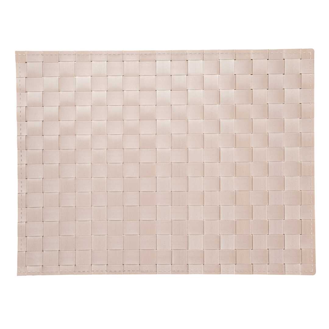 Macroweave Rectangle Sand Woven Placemat - 16" x 12" - 6 count box