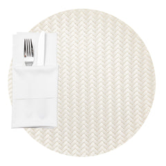Woven Round Pearl Placemat - 15