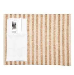 Light Brown Striped Placemat - 16