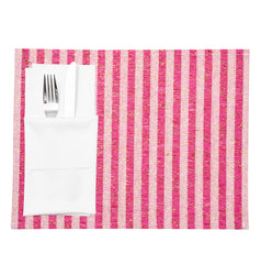 Pink Striped Placemat - 16