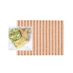 Carmel Mesh Orange Striped Placemat - 16