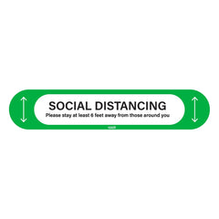 RW Smart Oval Green Social Distancing Floor / Wall Decal - 20