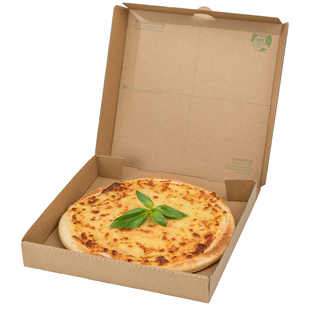 Eco Pie Kraft and Green Paper Corrugated Pizza Box - Repurpose for ...