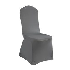 Table Tek Gray Spandex Banquet Chair Cover - Universal, Stretch - 1 count box