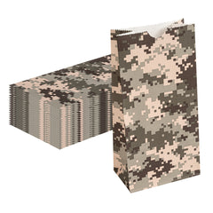 Bag Tek Camouflage Paper Bag - 2 lb - 4 1/4