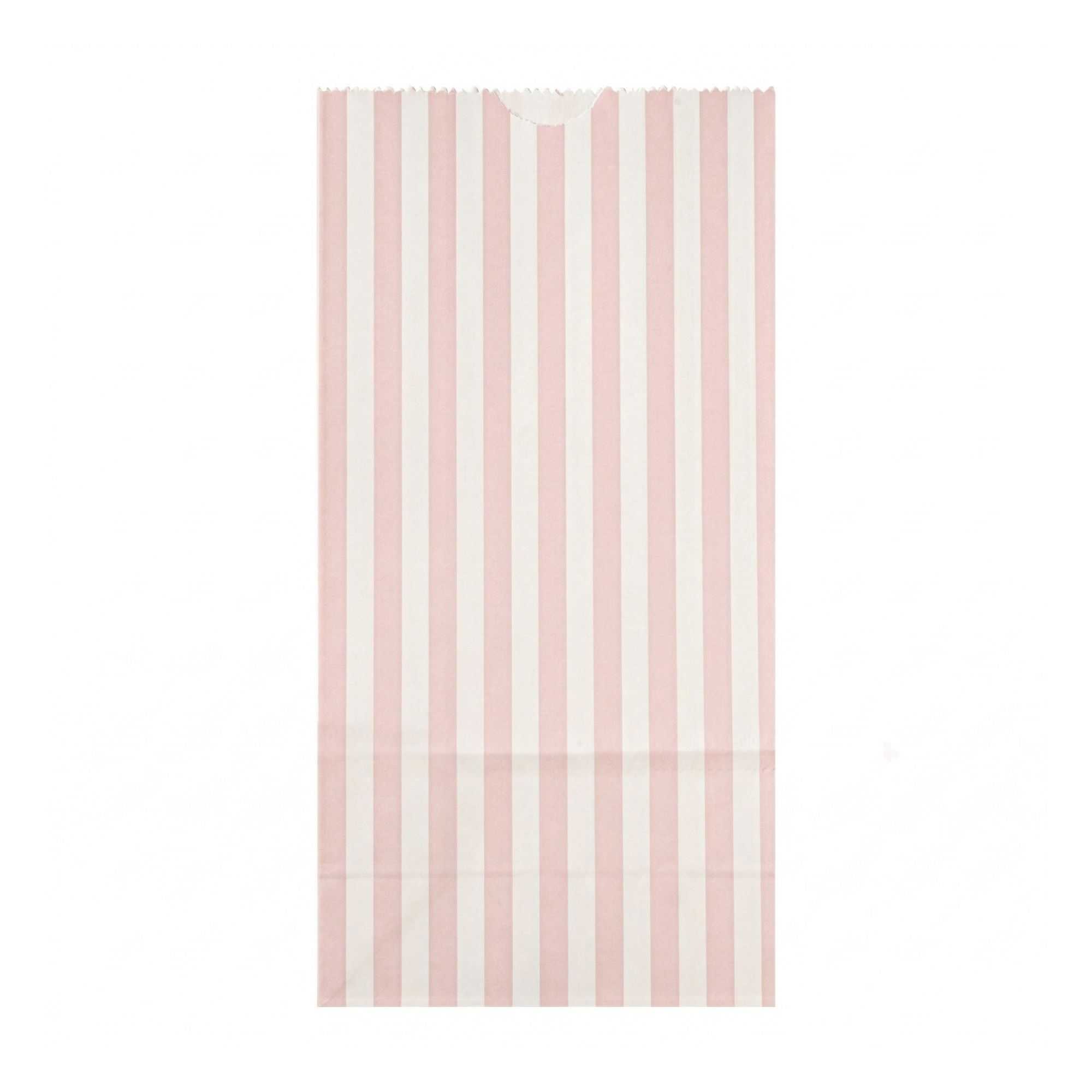 Bag Tek Peach and White Paper Bag - 2 lb - 4 1/4" x 2 1/4" x 8 1/2" - 100 count box