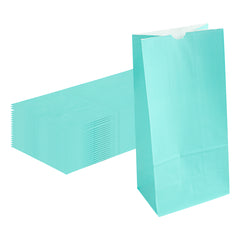 Bag Tek Turquoise Paper Bag - 8 lb - 6