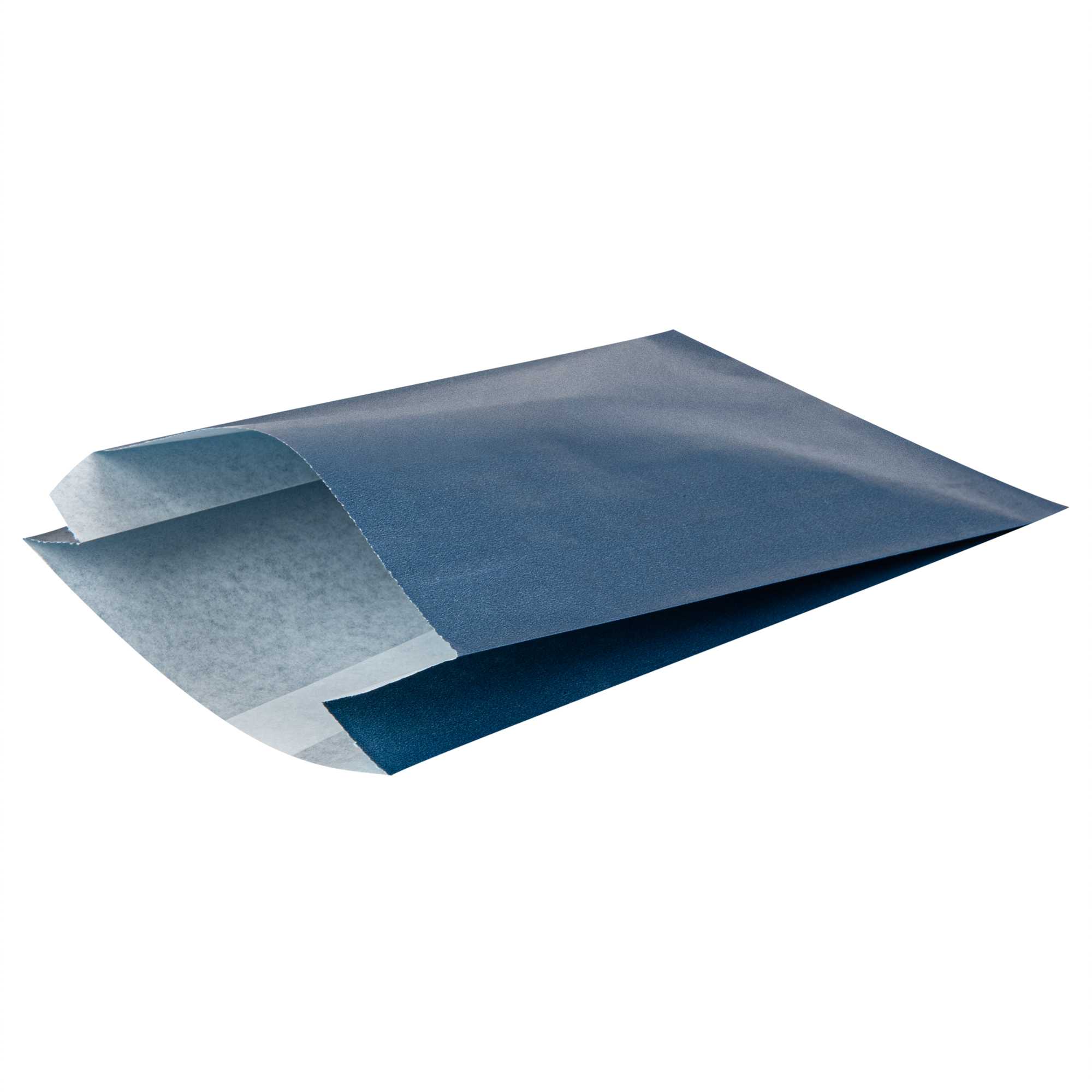 Bag Tek Midnight Blue Paper French Fry / Snack Bag - 4 1/4" x 1 1/2" x 6 1/4" - 4000 count box