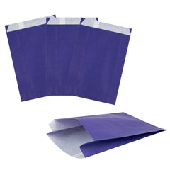 Bag Tek Purple Paper French Fry / Snack Bag - 4 1/4