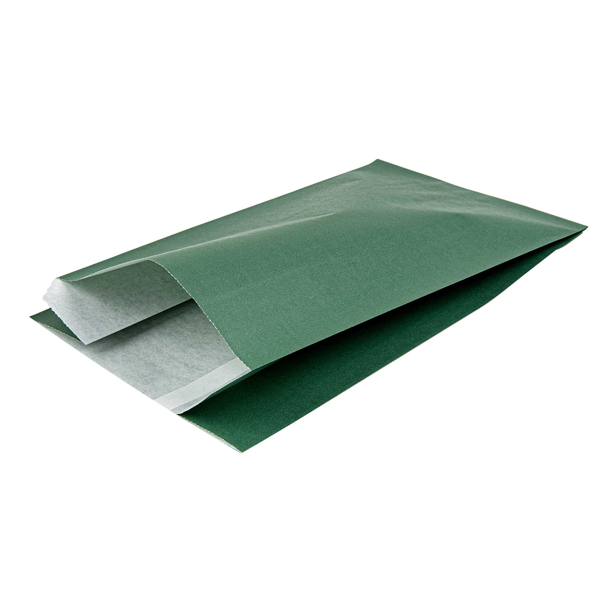Bag Tek Forest Green Paper French Fry / Snack Bag - 5" x 3" x 8 3/4" - 4000 count box