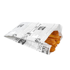 Bag Tek Newsprint Paper French Fry / Snack Bag - 5