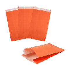 Bag Tek Tangerine Orange Paper French Fry / Snack Bag - 5