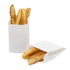 Bag Tek White Paper French Fry / Snack Bag - 5