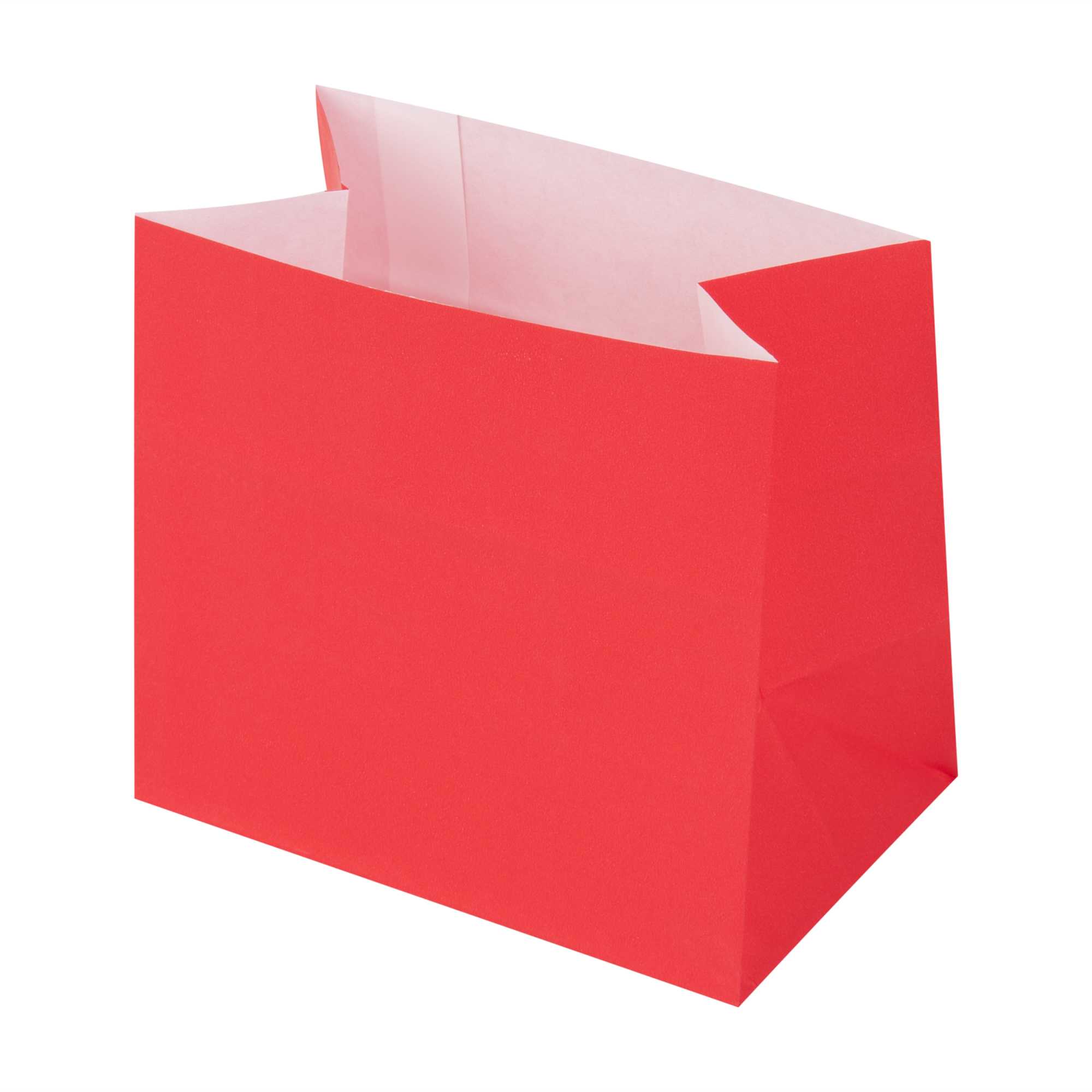 Bag Tek Red Paper Small Snack Bag - 3 3/4" x 2 1/4" x 3 3/4" - 4000 count box