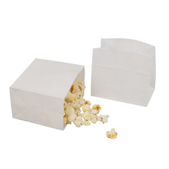 Bag Tek White Paper Large Snack Bag - 4 1/4