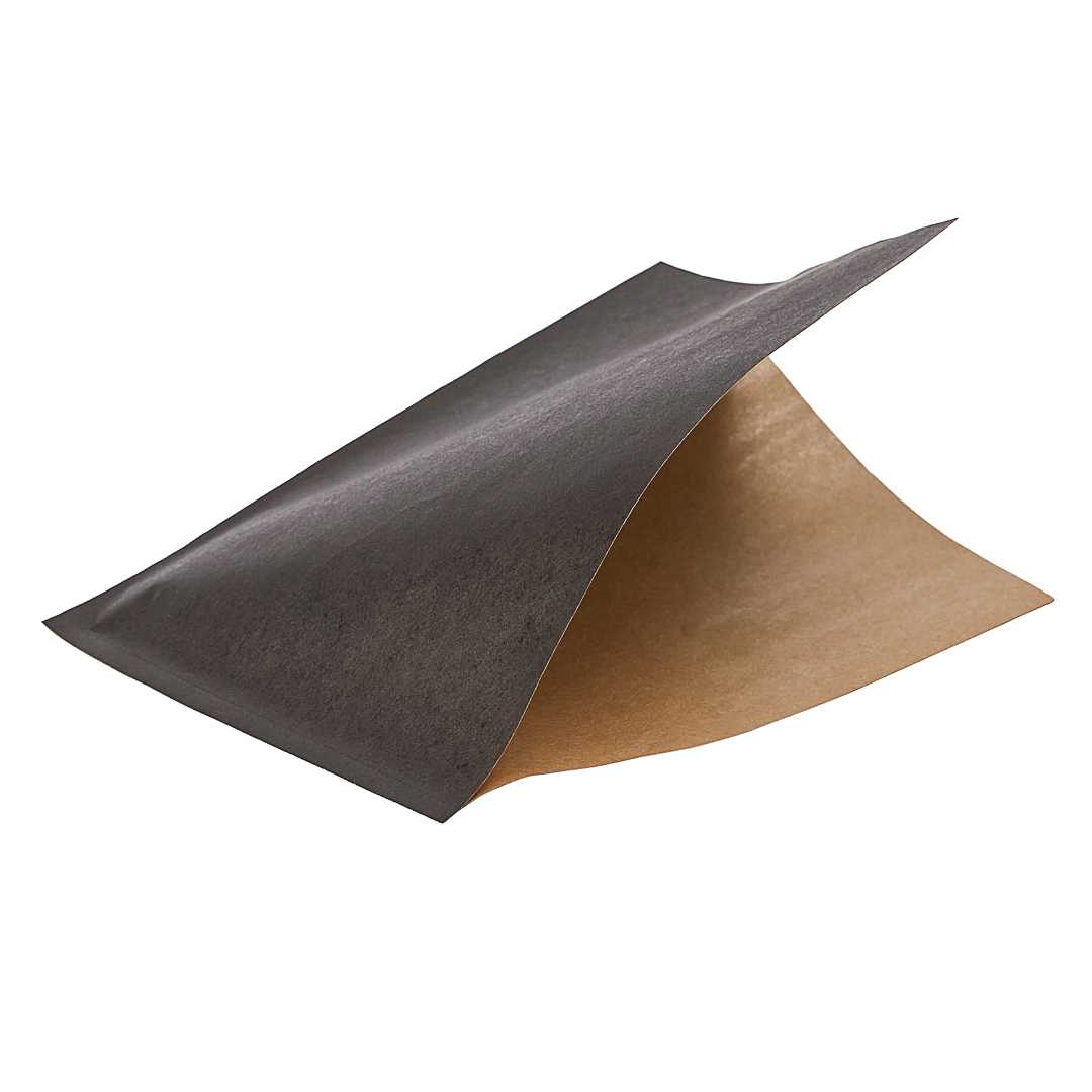 Bag Tek Black Paper Small Double Open Bag - Greaseproof - 6 1/4" x 4 3/4" - 8000 count box