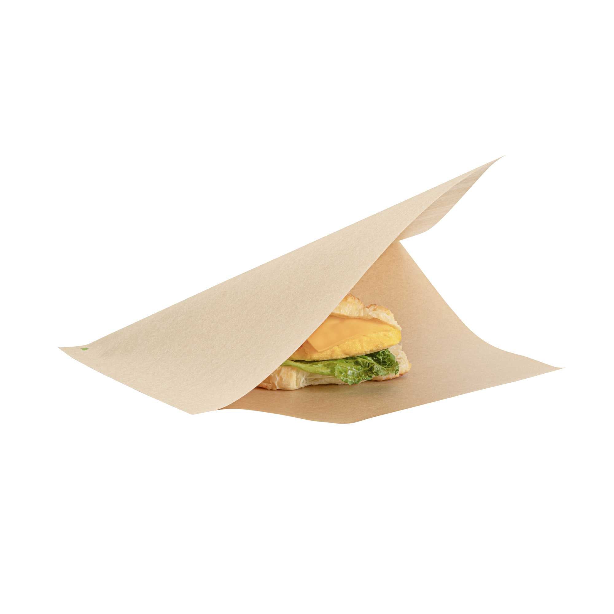 Bag Tek Kraft Paper Large Double Open Bag - Greaseproof - 10" x 9" - 3000 count box