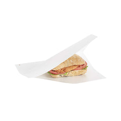 Bag Tek White Paper Large Double Open Bag - Greaseproof - 10