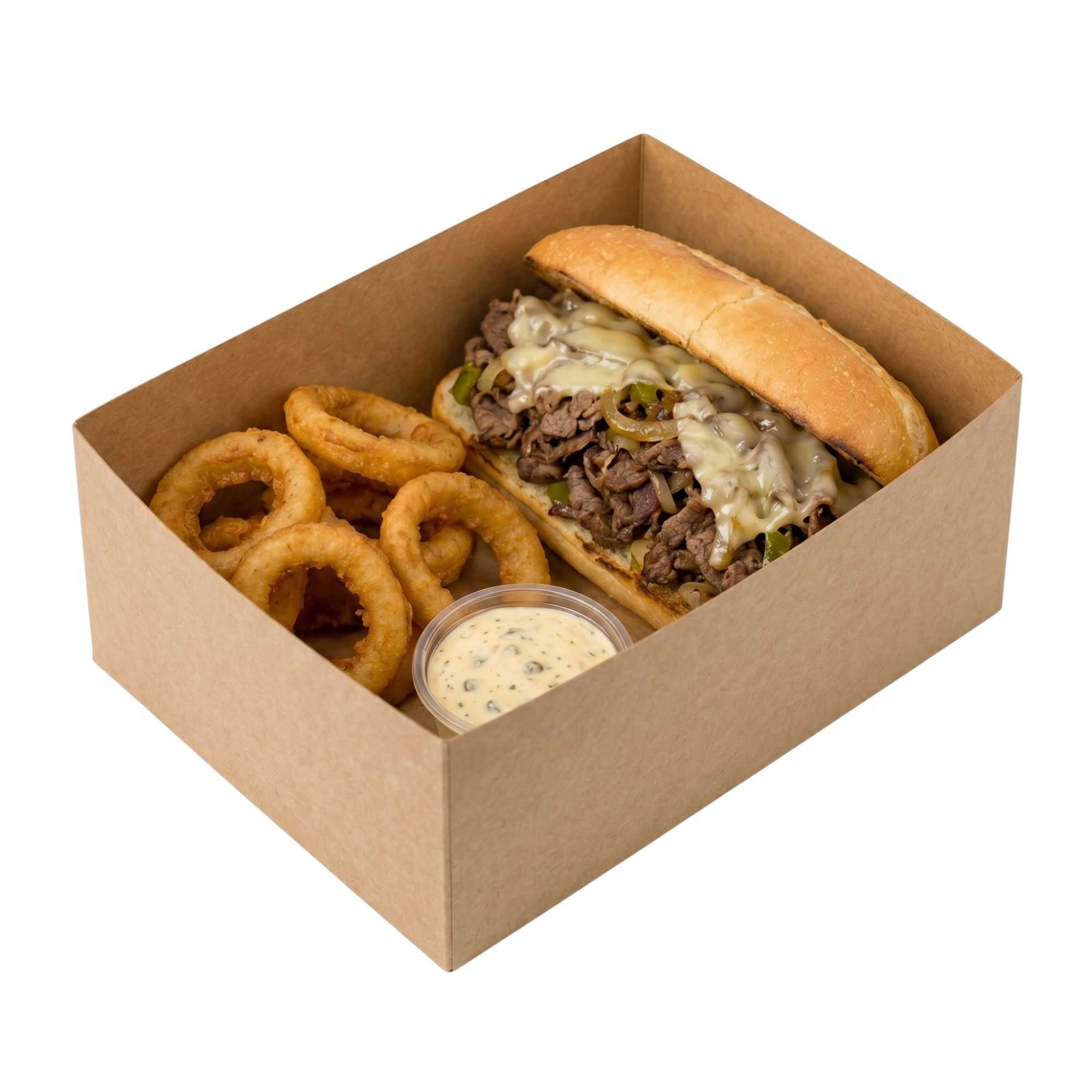 Bio Tek Rectangle Kraft Paper Sandwich / Burger Open Tray - 8 1/2" x 6" x 3 1/2" - 100 count box