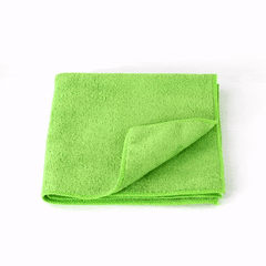 Clean Tek Professional Green Microfiber Cleaning Cloth - 16