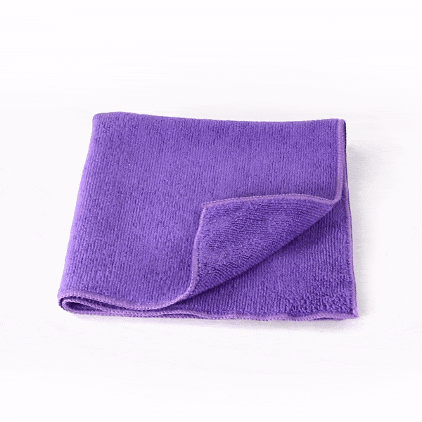 Clean Tek Professional Purple Microfiber Cleaning Cloth - 16" x 16" - 100 count box