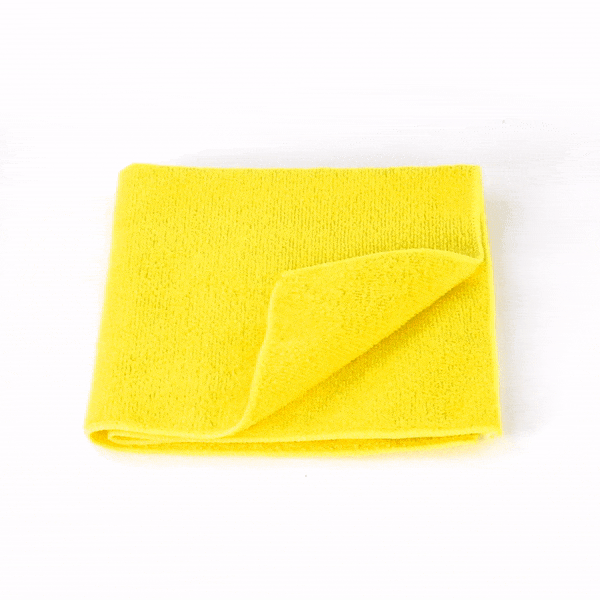 Clean Tek Professional Yellow Microfiber Cleaning Cloth - 16" x 16" - 100 count box