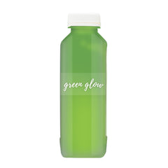 Label Tek Plastic Green Glow Label - Clear with White Font, Water-Resistant - 2