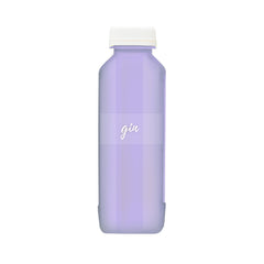 Label Tek Plastic Gin Label - Clear with White Font, Water-Resistant - 2