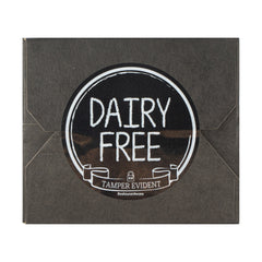 Label Tek Plastic Dairy Free Label - Black with White Font, Tamper-Evident - 2