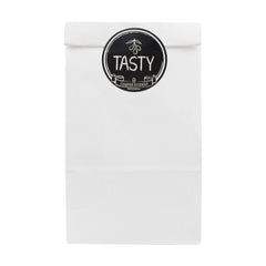 Label Tek Plastic Tasty Label - Black with White Font, Tamper-Evident - 2