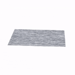 Sovereign Rectangle Gray Vinyl Woven Placemat - 16