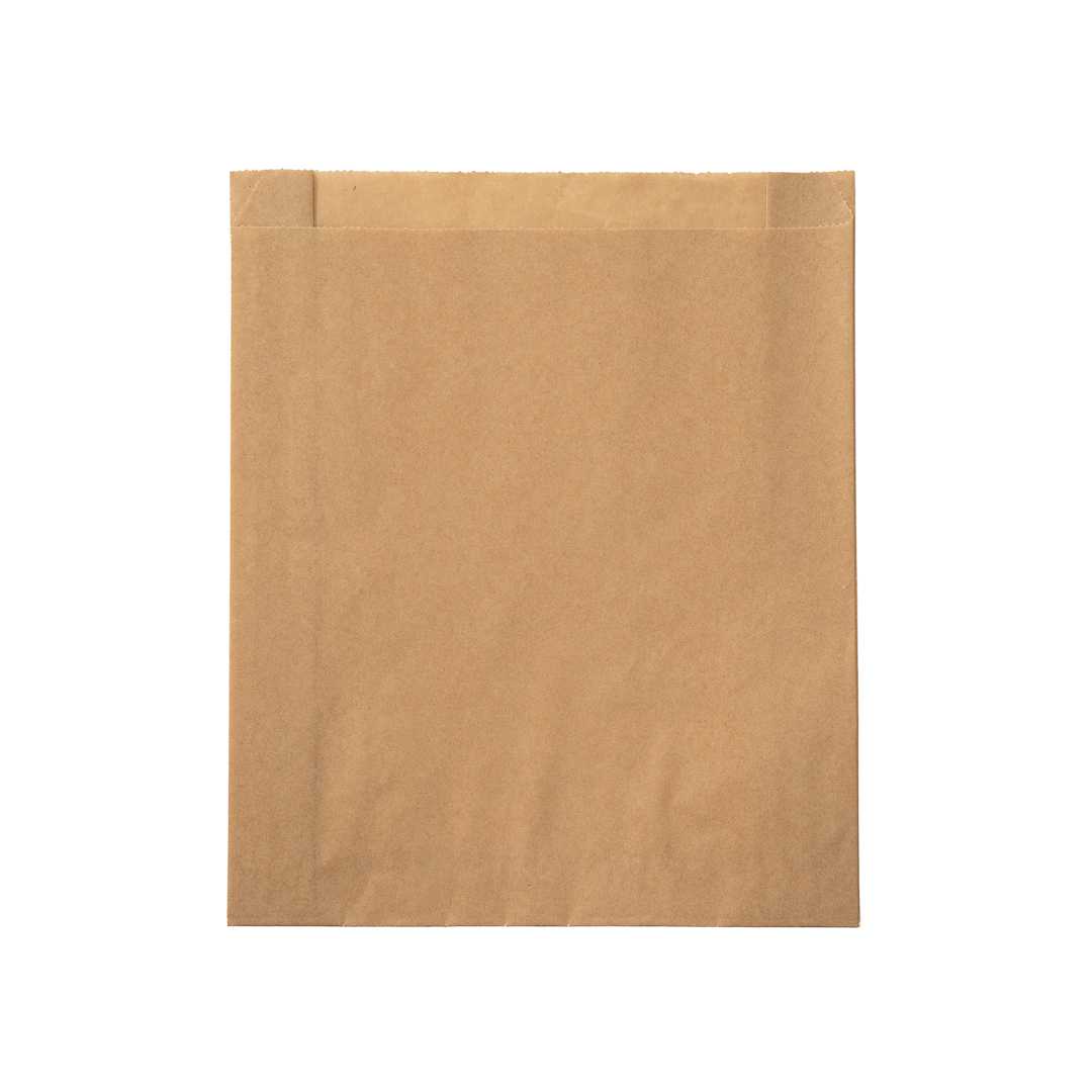 Bag Tek Kraft Paper Sandwich / Snack Bag - Silicone-Coated - 7" x 2" x 9" - 3000 count box