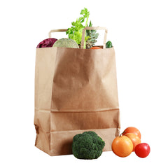 Saving Nature Kraft Paper Retail Bag - with Handles - 12