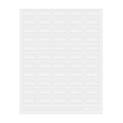 Label Tek Plastic Black Tea Label - Clear with White Font, Water-Resistant - 2