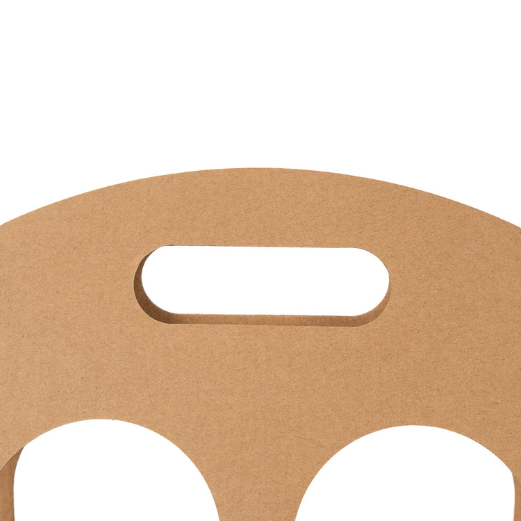 Bio Tek Kraft Paper To Go Lunch / Drink Carrier - with Handle - 8
